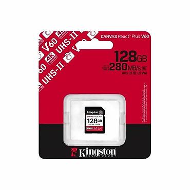 macbook canta: Kingston Canvas React Plus 128GB SDXC UHS-II U3 V60 SD Kart Peşəkar — 2