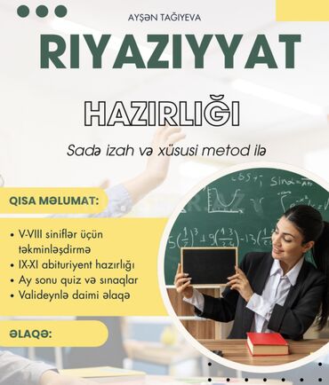 söküntü işi: 2025–2026-cı tədris ili üçün qeydiyyat başladı! Riyaziyyatı öyrənmək