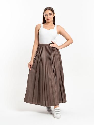 Юбки: Юбка, Модель юбки: Плиссе, Миди, По талии — 7