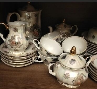 Termoqablar: Çay dəsti, Farfor, Madonna, 6 nəfərlik, Almaniya