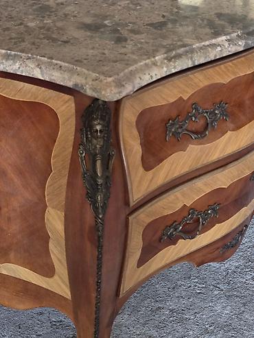 sofa od kože: Komoda sa mermernom pločom – barok/rokoko stil - Elegantna komoda sa — 5