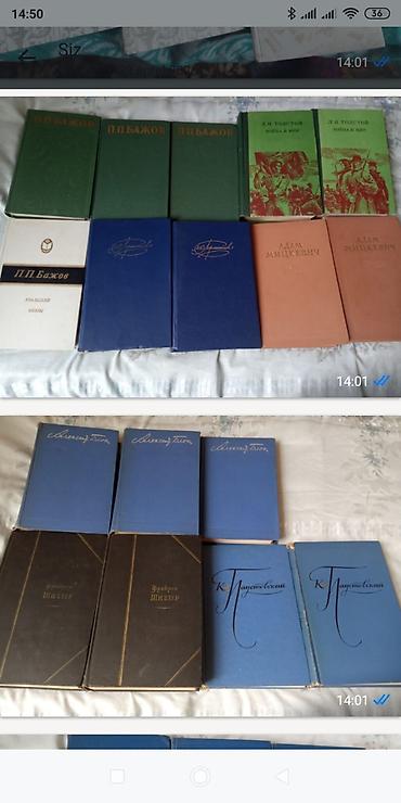 Школьные учебники: Rus klassikləri üzrə toplu kitab dəstləri Tərkib: - M. A. Aldanov – 8 — 10