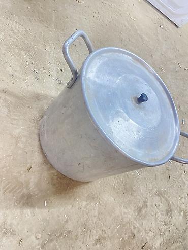 конечные банки: Алюминиевая кастрюля большого объема с крышкой - Материал: пищевой — 2