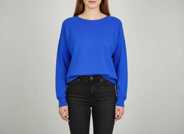 kobaltowy sweter zara: Sweter damski, rozmiar One size
