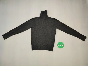 Bluzki: Sweter, S (EU 36), wzór - Jednolity kolor, kolor - Szary
