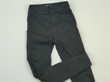 czarne spódniczka z wysokim stanem: Jeans, Bershka, XS (EU 34), condition - Good