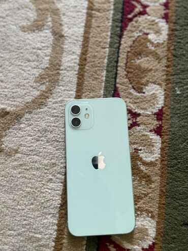 кондиционеры купить в бишкеке: IPhone 12, Колдонулган, 64 ГБ, Жашыл, Коргоочу айнек, Каптама, 95 %