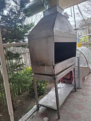 peçka soba: Sənaye tipli paslanmayan poladdan manqal/şiş kabab sobası və — 1