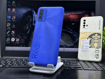 редми про12: Redmi, Redmi 9T, Колдонулган, 64 ГБ, түсү - Көк, 2 SIM