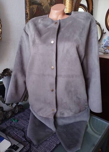 plisana jakna: XL (EU 42), Without lining, color - Grey