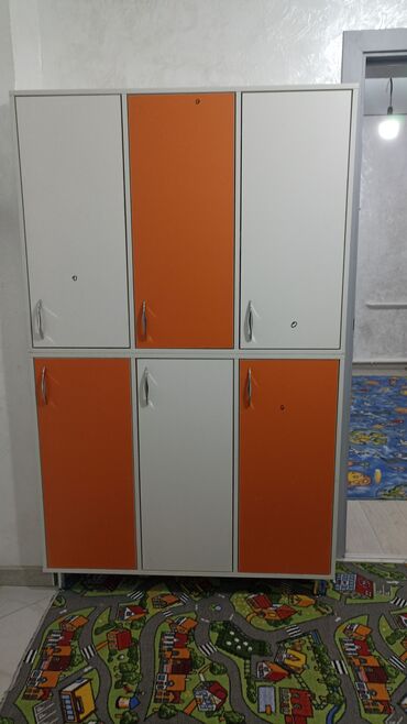 Шкафы для раздевалки: Шкаф для раздевалки, Новый, ЛДСП — 3