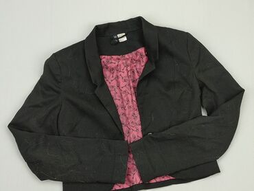 czarne t shirty i marynarka: Піджак жіночий H&M, XS, стан - Хороший