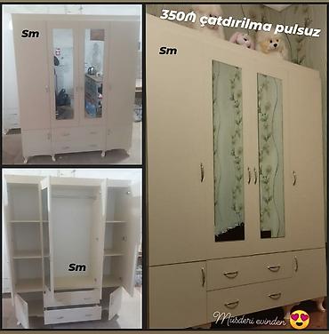 Dolablar: *4Qapili Dolab şeher içi çatdırilma pulsuz qiymət 350azn* ✨Ölçü — 2