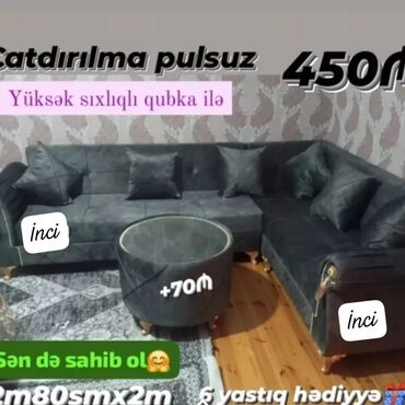 interturan mebel: Künc divan, Yeni, Açılmayan, Bazasız, Parça, Şəhərdaxili pulsuz çatdırılma