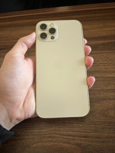 Apple iPhone: IPhone 12 Pro, 128 GB, Matte Gold, Face ID