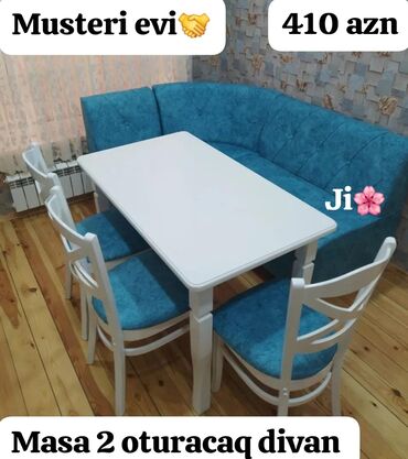 ucuz mətbəx mebelləri: Metbex üçün stol stul dəsti 2 stul 1 masa künc divan ✔️stullarda ve