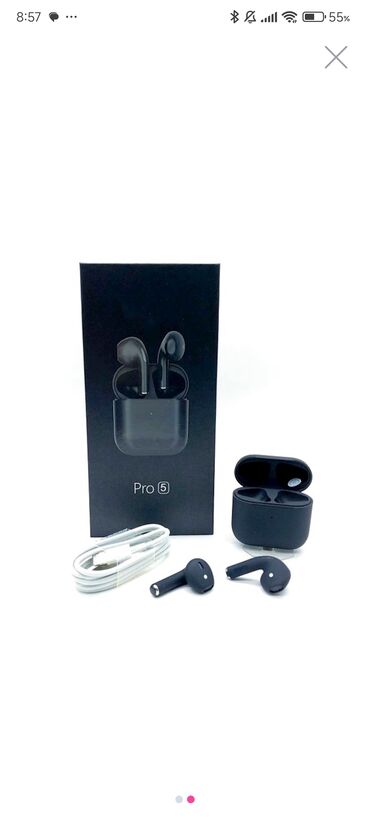 pişik qulaqlıq: Yeni Simsiz (Bluetooth) Qulaqcıqlar, AIR MUSIC, rəng - Qara