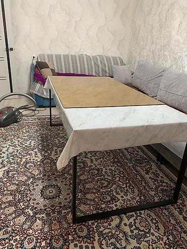study table: Кухонный стол и стул, Новый, Самовывоз, цвет - Серый — 1