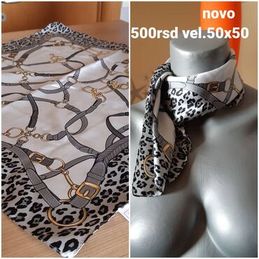 Šalovi: Set modernih ženskih ešarpi/šalova – različiti modeli i dimenzije: - — 6