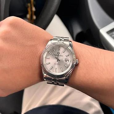 Ručni satovi: PAGANI DESIGN PD-1645 - 42m - Silver - Rolex DatejustHomage Potpuno — 1