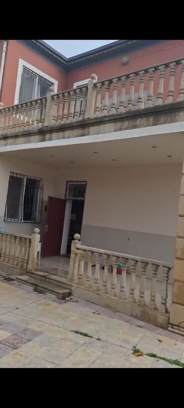 Həyət evləri və villaların satışı: Ikimərtəbəli həyət evi - Plan: 2 mərtəbə, geniş eyvanlı və pilləkənli — 3