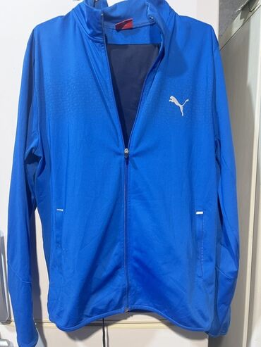куртки коламбия мужские бишкек: Спортивная кофта синего цвета от Puma, выполненная из легкого и