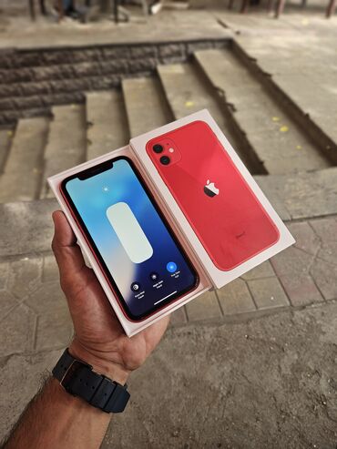 samsung a3 2017 ekran: IPhone 11, 64 GB, Qırmızı, Simsiz şarj