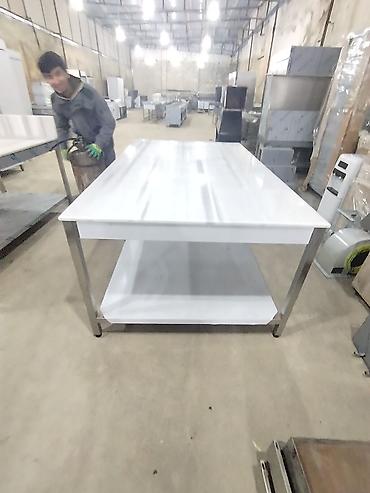 Restoran, kafe avadanlığı: Paslanmayan poladdan istehsal olunmuş peşəkar iş masası - Üst panel — 4