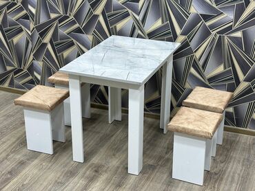 Masa və oturacaq dəstləri: Qonaq otağı üçün, 4 stul — 3