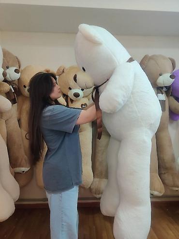 Игрушки: Огромная Мишка 180 см Бесплатная доставка 🧸60 см 1000 сом (Бесплатная — 14