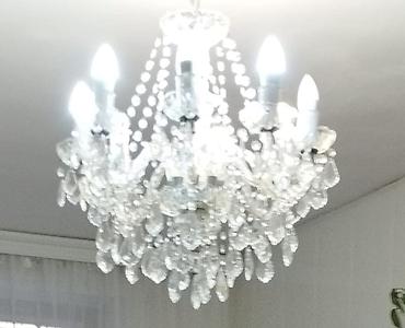 qazan tavalar: Çılçıraq, 8 lampa, Xrustal — 1