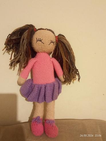 musiqili yeni il oyuncaqları: Əl işi amigurumi kukla - Material: yumşaq akril sapla toxunmuş, iç — 1