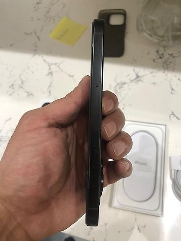 Apple iPhone: IPhone 16 Pro, 128 GB, Black Titanium, Zəmanət — 5