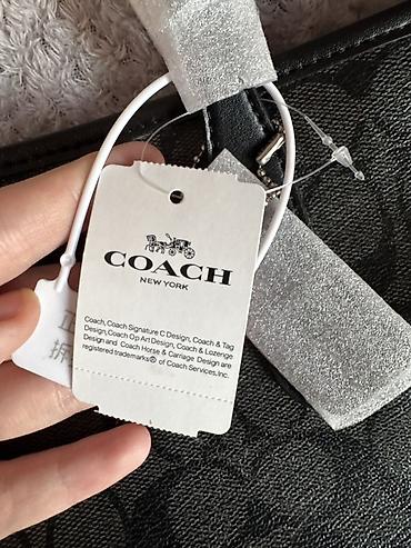 tote bag: Coach New York qolbaqlı tote çanta. A-Klass Premium keyfiyyət.🌟🌟🌟🌟🌟 — 5