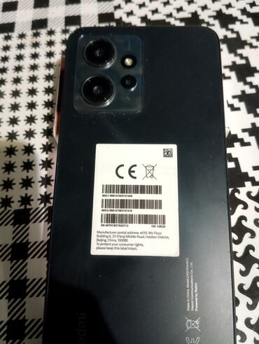 xiaomi роутер: Xiaomi, Redmi Note 12, Б/у, 128 ГБ, цвет - Черный, 2 SIM