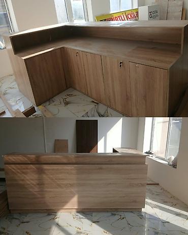 vitrin stend: Resepsiyon masası - Material: taxta/laminat örtüklü, ağac teksturalı — 1