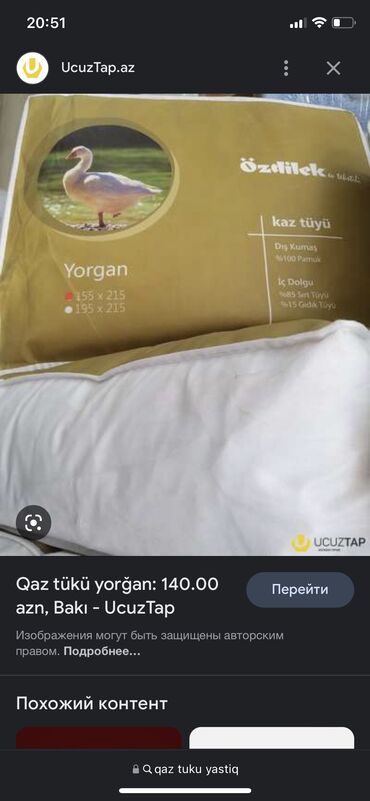 Yastıqlar: 30 kl temiz qaz tuku satilir