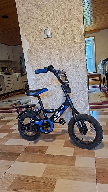 ucuz elektrikli avtomobil: Uşaq velosipedi – Sport Stels Speed Bike - Rəng: qara-mavi - Çərçivə — 1