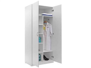 Медицинская мебель: Шкаф для палат MF LH-2 1880 белый. Предназначен для хранения рабочей