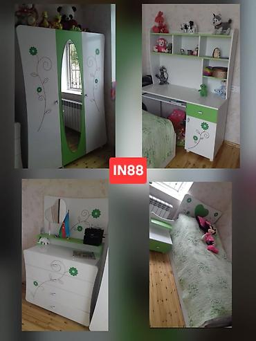 Gənc otağı mebel dəsti satılır. Tərkibi: - Üç qapılı şkaf: orta