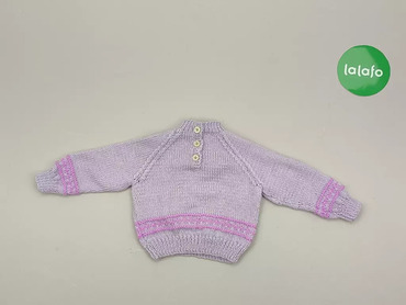 Sweter, 0-1 m, stan - Bardzo dobry, wzór - Jednolity kolor, kolor - Liliowy