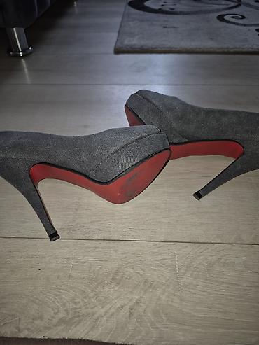 bele patike 36: Sive ženske salonke s otvorenim prstima (peep toe) – Milano - — 6