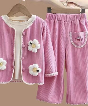 модный пиджак: Комплект, цвет - Розовый, Новый