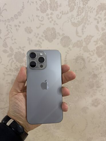 2 ci əl iphone 12: IPhone 15 Pro Max, 256 GB, Natural Titanium, Simsiz şarj, Face ID