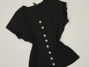 czarne bluzki z krótkim rękawem allegro: Women's blouse, SinSay, size M (EU 38)