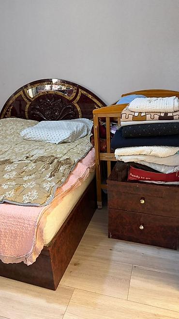 Мебель: Спальный гарнитур, Б/у, Двуспальная кровать, Россия, Дерево, Самовывоз, цвет - Коричневый — 4