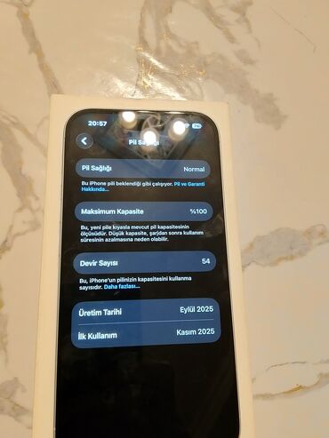 Apple iPhone: IPhone 16, Ağ, Face ID — 12