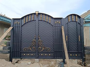 Металлические двери на заказ: Металлическая дверь на заказ, Для частного дома, Двухстворчатая, Железная, Кыргызстан, Бесплатный замер — 48