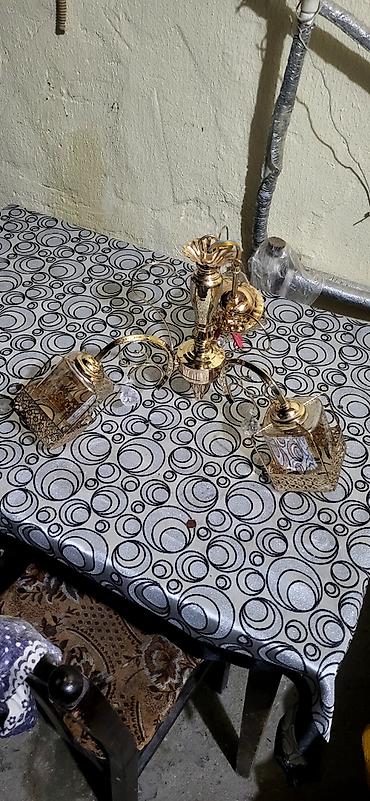 İşıqlandırma: Çılçıraq, 3 lampa, Metal — 2