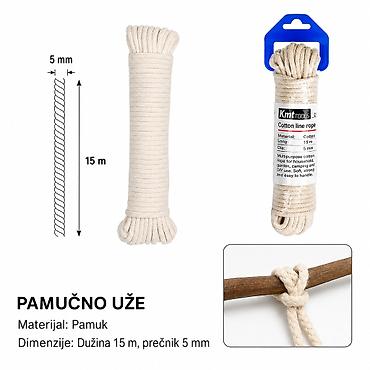 KMT pamučno uže 2406249 - Materijal: 100% pamuk - Dimenzije: dužina